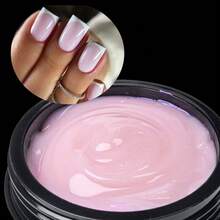 Jillnails 50g Medium Gel Extension Glue, Suitable For Nail Extension, UV/LED Curing, Self-Leveling, Transparent Milky White - Multicolor - View 21
