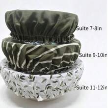3pcs Set Exquisite Bowl Covers, Different Sizes, Suitable For Halloween/Christmas Bread Fermentation | Fabric Bowl Covers, Multiple Sizes, Fit 7-13 Inch Bowls, Ideal Sourdough Bread Baking Accessories (Random Floral Pattern) - Multicolor - View 15