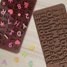 Letter Silicone Chocolate Mold, Letter Silicone Mold, Non-Stick Fondant Mold, Cake Decoration, Perfect Choice For Birthday Party - Multicolor - View 1