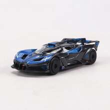 Burago 1:64 比例 Bugatti Bolide 合金模型車，附展示盒與底座，創意收藏品、展示飾品或禮物，適合 14 歲以上 - 藍色 - 查看 2