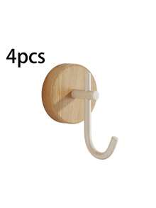 Decorative Wooden Single Kitchen Hooks, Heavy-Duty J Shape Hook Prevents Items Slipping, Great For Hanging Dish Towels, Heat Gloves, Aprons And Small Kitchen Gadgets.Perfect For Kitchen Backsplash, Saves Counter Space And Upgrades Your Kitchen Style. - Multicolor - View 16