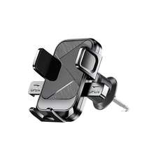 BISI 1pc Car Air Vent Phone Holder, Auto-Locking 360° Rotating Phone Mount, Universal Stable Navigation Bracket For 4.7-6.8 Inch Smartphones - QX-s306 - View 9