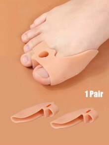 Silicone Toe Caps Big Toe Protector Pad Can Be Worn With Shoes Unisex Left And Right Universal - Apricot - View 6
