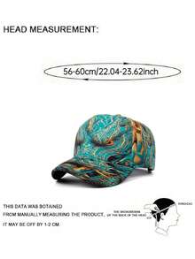 1pc Fashion Baseball Cap, Dragon & Tiger Print Hip Hop Street Skateboard Hat, Outdoor Adjustable Sun Hat, Casual Decorative Hat, Unisex - Dragon Tiger Eagle - View 12
