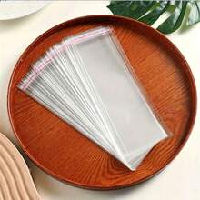 100pcs Transparent Self-Adhesive Bags, OPP Bags, Gift Storage Packaging Bags - Transparent - View 12