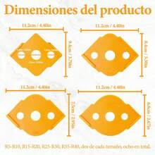 8 Plantillas Redondeo De Esquinas Para Broca Fresa De Router - 1 - Ver 2