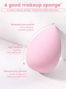 5pcs/1pc Makeup Sponge Set, Velvet Powder Puff, Concealer Sponge, Makeup Powder Puff, Makeup Sponge, Makeup Tools, Mixed Beauty Sponges For Perfect Application Of Liquids, Creams And Foundations, Multi-Color Makeup Sponges, Non-Latex Dry/Wet Dual-Use Foundation, For Face Concealer Makeup, Velvet Triangle Powder Puff, Beauty Sponge, Makeup Sponge, Makeup Powder Puff - Pink - View 6