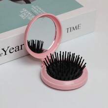 Foldable Air Cushion Mini Comb With Makeup Mirror, DIY Cute Girl Air Cushion Head Massage Comb Mirror Integrated, Foldable Mirror Comb Integrated, Travel - 2-in-1 Mirror Comb - View 8