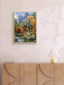 1pc DIY Diamond Painting Sticker Embroidery Landscape Running Water Home Decor Full Drill 30*40cm/40x50cm - Sets - View 5