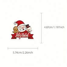 somoving 50 Sheets Merry Christmas Xmas Holiday Stickers, DIY Decoration Decals For Suitcase Fridge Laptop Journal Phone Case Cup Water Bottle Scrapbook Gift Box Party Decor - Multicolor - View 4