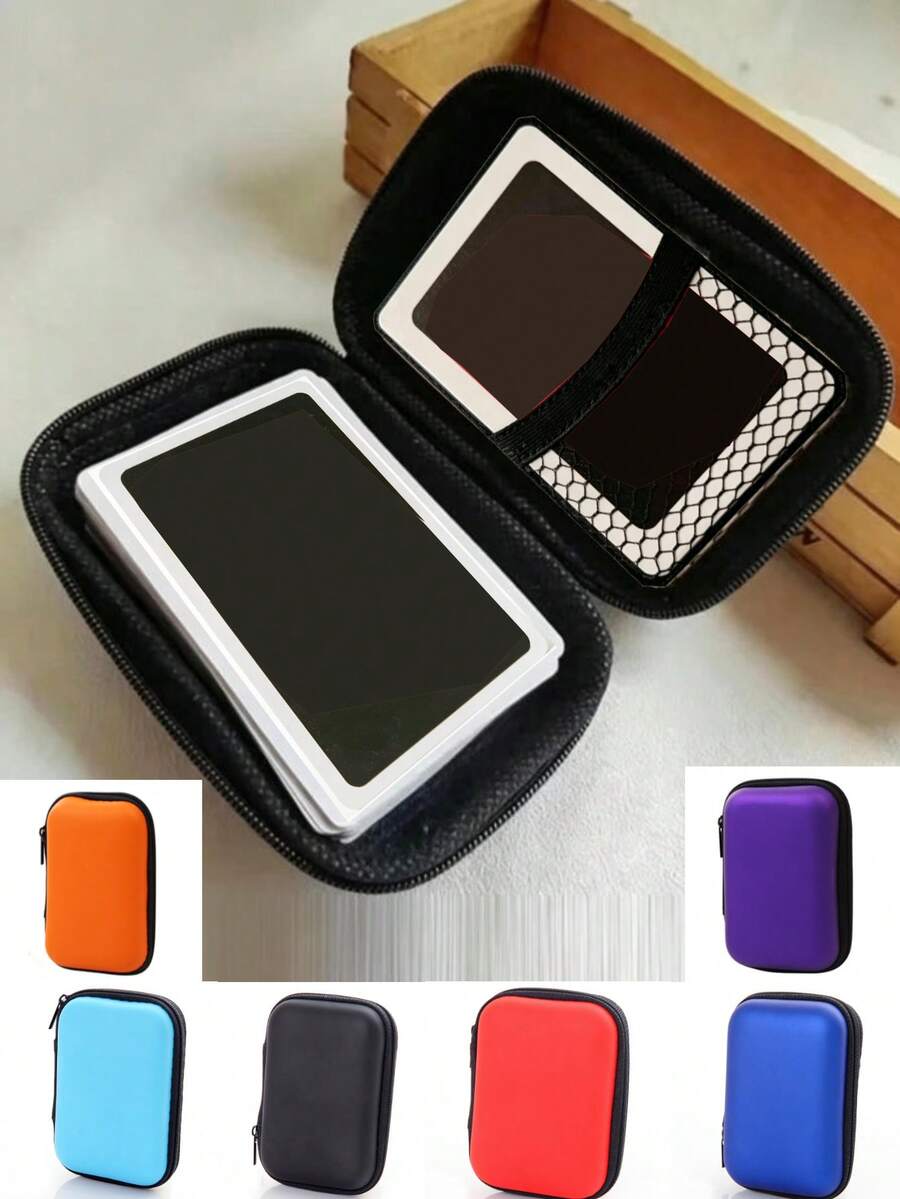 4/2/1pc Memory Card Game Box, Card Storage Sleeve, Board Game Tarot Card, Three Kingdoms Poker Card Protective Case, Zipper Storage Bag, Birthday Gift Box, Coin Storage, Earphone/Data Cable Storage, Lipstick/Small Cosmetic Storage, Adult Gift