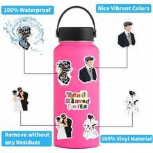 59Pcs Literature Stickers Pack | Western Stickers,High Quality Stickers For Scrapbook,Graffiti Sticker,Journaling,Laptop,Bumper,Skateboard,Water Bottles,Computer,Cartoon,Hard Hat,Car Stickers,Stickers Can Bring A Lot Of Fun To Your Life - Literature - View 7