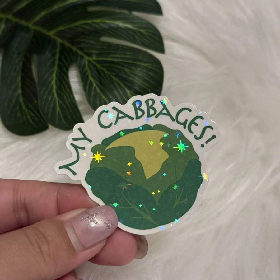 My Cabbage Last Airbender Ang Raata Kataka Meme Sticker, Decal, Suitable For Laptop, Water Bottle, Phone, Car, Truck, Van, SUV, Motorcycle, Vehicle Paint, Window, Wall, Etc - Star Film - View 1
