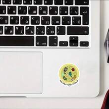 "Meowcrobiology" Sticker- Cute And Whimsical Vinyl Sticker With Cat- Microbe Designs For Laptops, Notebooks, Water Bottles, Study Desks, Cat- Lover Spaces, And Science- Humor Zones| Great For Cat Enthusiasts, Microbiology Fans, Students - Star Film - View 4