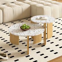 Modern Nesting Coffee Table Set, Side Tables, Living Room Coffee Table Set, Sofa Side Table And Balcony Table, 2-Piece Set - 1 - View 1