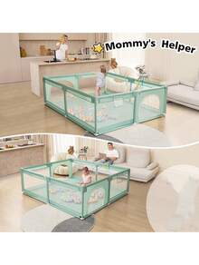 Corralito De Juegos Portátil Para Bebé, Corralito Plegable Para Niños, Varios Colores Disponibles - Verde - Ver 6