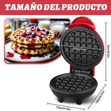 Mini Máquina Para Hacer Gofres, Máquina Para Waffles De 4 Pulgadas Con Diseño Compacto, Fácil De Limpiar, Superficie Antiadherente, Perfecta Para Desayuno, Postre - Tipo de Enchufe A USA (110-127V) - Ver 3