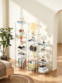 1PC Acrylic Multi-Layer Transparent Display Stand, Suitable For Collectibles, Jewelry, Crafts, Perfume, Cosmetics, Organizer, Room Decor, Room Organization, Home, Indoor, Holiday Decoration, Home Storage, Transparent Multi-Layer Storage Rack - Multicolor - View 4