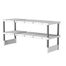 Multi-Layer Adjustable & Expandable Under Sink Storage Rack, Special Pipe Avoidance Design, Kitchen Cabinet Organizer, Space-Saving Kitchen Countertop Cabinet Storage Shelf - Multicolor - View 9
