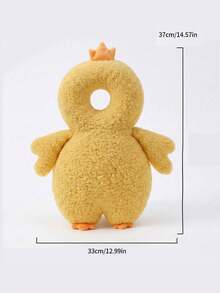New Large Size Thickened Baby Protective Pillow, Adjustable Head & Back Protection Pad, Infant Learning To Walk Safety Cushion, Suitable For Babies Learning To Walk, Baby Protective Hat, Machine Washable, Head & Back Protection, For Boys & Girls, Cartoon Design, Protective Pillow, Cute Cartoon Chick & Bear Head Protector Pillow For New Parents, Adjustable Shock Absorption & Cushioning, Soft Comfortable Breathable Non-Sweaty, Maternity & Baby Products - Yellow Chick - View 8