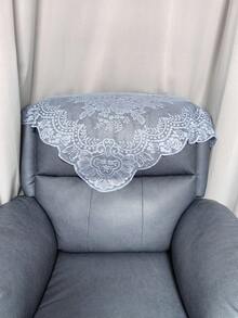 三角 DIY 蕾絲飾邊女款頭紗 婚禮披肩 高級裝飾 天藍色 服飾配件 - 1件 天藍色 - 查看 4