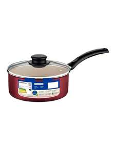 Panela com Tampa de Vidro Turim em Alumínio com Revestimento Interno e Externo em Antiaderente Starflon Max Vermelha 18cm 2L- Tramontina - Vermelho Ø18cm - Visão 8