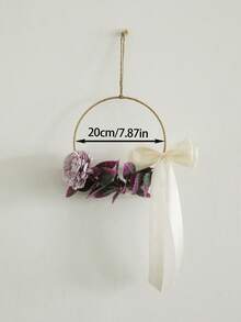 1pc Wreath For Front Door Flower Hanging Ornament For Front Door Bedroom Living Room Entryway Office Wedding Party Home Decor - Garland-h - View 8