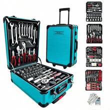 115/46pcs Professional Car Repair Tool Set: Portable Durable And Easy To Use Ratchet Wrench Set - Suitable For Car, Boat, Motorcycle Repair, Home Industrial Maintenance - Includes Carrying Case - Multicolor - View 1