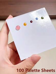 100 Peças Papel para Mistura de Cor de Unhas, Papel Multifuncional para Mistura de Esmalte de Unhas, À Prova d'Água e Resistente a Óleo, Adequado para Arte de Unhas e Pontas de Unhas, Placa de Mistura de Esmalte de Unhas, Suprimentos para Técnica de Unhas, Suprimentos para Arte de Unhas, Arte de Unhas de Halloween, Arte de Unhas de Natal - Multicolorido - Visão 16