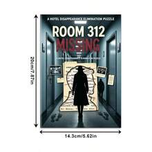 1pc Detective Mystery Game Themed Workbook, Suitable For Individual And Group Use, Paperback - Rectangle - View 9