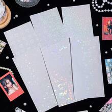 36/6/3pcs Transparent Holographic Self-Adhesive Cold Laminating Film, Waterproof Card Photo Cover Stickers, No Heat Or Laminating Machine Required, Suitable For DIY Crafts - A - View 4