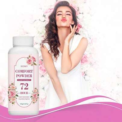 Xioimy [Ultra Long Lasting] 100g Comfortable Body Powder Can Effectively Absorb Sweat And Control Oil, While Forming A Protective Barrier For Sensitive Skin Areas, Preventing Sweat And Odor For 72 Hours, And Keeping Dry All Day Long