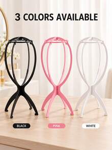 2/3/6pcs Foldable Portable Wig/Hat Display Stand, Sturdy Durable Multi-Purpose Storage Rack, Suitable For Daily And Travel Use, Randomly Sent In Two Styles, Slight Color Difference May Occur Due To Lighting, Does Not Affect Daily Use, Halloween - Multicolor - View 7