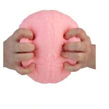 Easy Sqweezy Jumbo Brainy Large Brain-Shaped Squeeze Toy, Soft Slow Rebound, Stress Relief Sensory/Fidget Toy, Suitable For Children And Adult Gifts - Multicolor - View 3