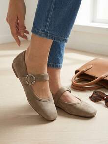 Women Flats - Beige - View 3