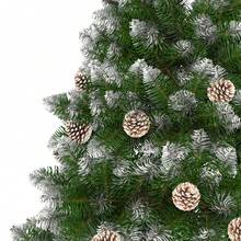 Christmas Tree  Artificial Xmas Tree With Snow Premium PVC Bushy Realistic Fir Quick Installation Natural With Metal Stand For Christmas New Year Decorations - Green With Snow - View 11