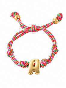 Fashion Dopamine Copper 26-Letter Colorful Knitted Beaded Handwear - Multicolor - View 4
