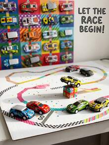 24 Grids Christmas Race Car Advent Calendar Pop-Up Box, Kids Mini Racing Car Surprise Blind Box, Christmas Countdown Toy Gift For Children - Multicolor - View 3