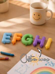 1 Set Personalized Custom Colored Letters - Personalized 3D Sample Letters - Personalized Printed Letters, Height 4cm/8cm, Thickness 8mm, Selectable 3 To 15 Characters. These Personalized 3D Printed Letters Are Presented. Colored Letters Are An Excellent Choice For Displaying Names, Desktop Decor - Multicolor - View 9