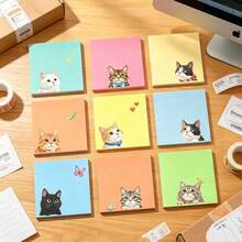 3pcs Macar Dog Sticky Notes Set, Random Mixed Color Patterns, Memo Stickers, Suitable For Planner And Office Decoration, Style And Color Random - Multicolor - View 6