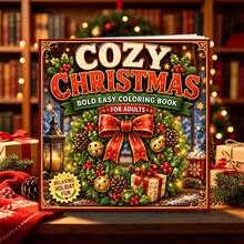 1pc, Christmas Theme Adult Coloring Book, Santa Claus, 2026 Christmas, Pens Not Included - Single Piece - View 5
