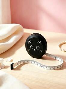 Cute Cat Mini Telescopic Measuring Tape, 59.06 Inches, Double-Sided Metric And Imperial, Soft Sewing Tape - Cute Cat Mini Retractable Tape Measure - View 4