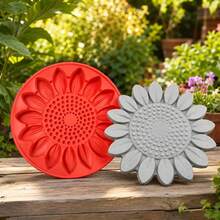 DIY Sunflower Concrete Stepping Stone Mold, Reusable, For Making Garden Pathway Stones, Yard Lawn Decorative Stones Art Tool - Sunflower - View 6