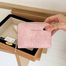 Women's Snap Button Zipper Wallet, Multi-Card Slot Design, Women's Small Wallet - Multicolor - View 6