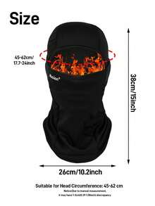 Outdoor Winter Warm Balaclava And Glove Kit,Insulated Full Face Balaclava Hat + Non-Slip Touch Screen Gloves, Wind Resistant Full Face Head Cover, Textured Grip Touchscreen Gloves For Hiking Ski & Motorcycle Riding,Snow Sports & Riding - Multicolor - View 7