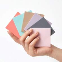 10-Color Square Sticky Notes & Index Tabs Set, Colorful Self-Adhesive Memo Paper, Suitable For Study, Reading, Office, Planning Lists, Book Marking, Fridge Notes And Daily Reminders, Minimalist Stationery Supplies, Suitable For Home, School And Office Use - one-size - View 4