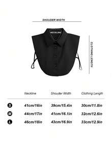 Detachable Fake Collar, Men's Half Shirt, Fake Collar, Men's Popular Accessory - Multicolor - View 6