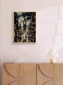 1pc DIY Diamond Painting Sticker Embroidery Landscape Architecture Home Decor Full Drill 30*40cm/40x50cm - Sets - View 5