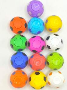 5/10/15/25pcs Random Color Retro Creative Stress Relief Finger Spinner Toys, Football Fingertip Spinner Toys, Gift Balls (Random Color) - Multicolor - View 15