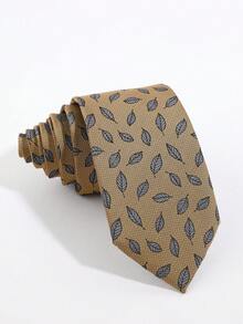 1PC Men's Fashion Casual Versatile Small Leaf Pattern Tie Suitable For Daily Business Commute Banquet Date Matching - Multicolor - View 11